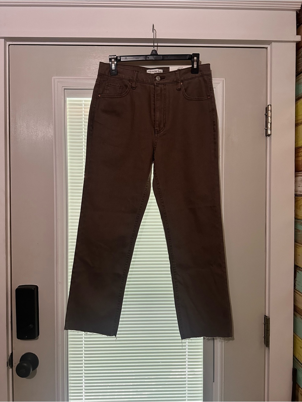Women’s Brown Straight-Leg Jeans